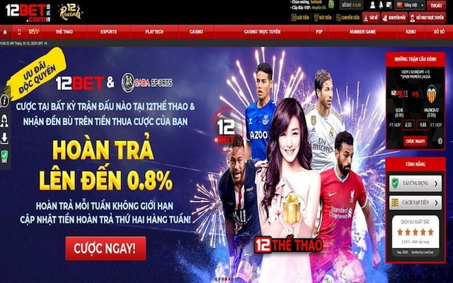 Trang chủ của nhà cái 12bet