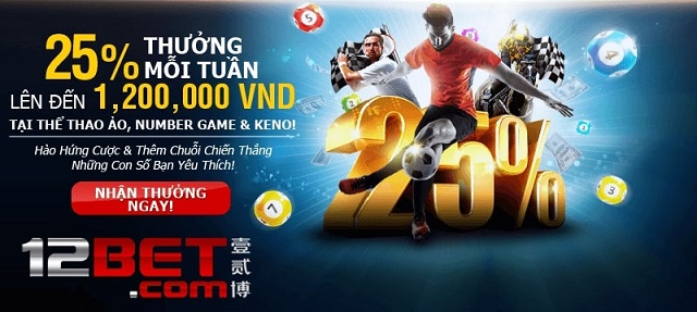 Lựa chọn chơi cá cược trên 12bet an toàn và uy tín