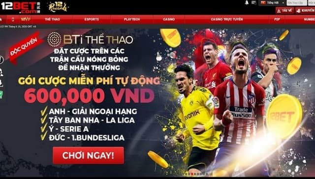 Nhà cái 12bet được quản lý bởi tổ chức uy tín