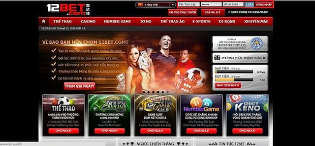 Sảnh cược thể thao của nhà cái 12bet