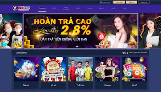 Trang chủ của nhà cái EE88